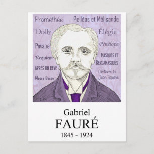 Cartão Postal Fauré