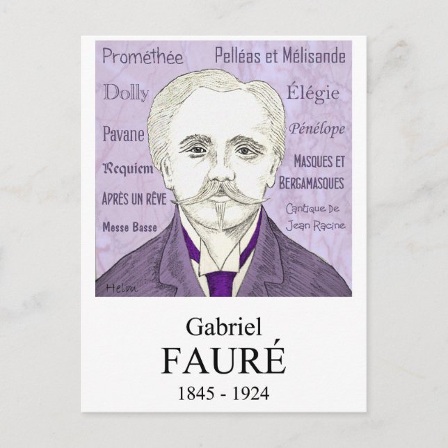 Cartão Postal Fauré (Frente)