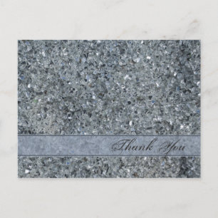 Cartão Postal Faux Sparkle Obrigado