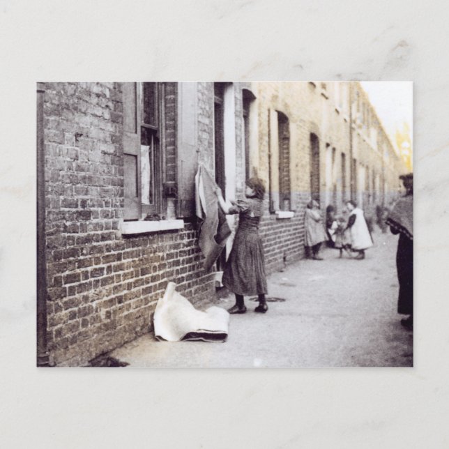 Cartão Postal Favelas de Londres (Frente)