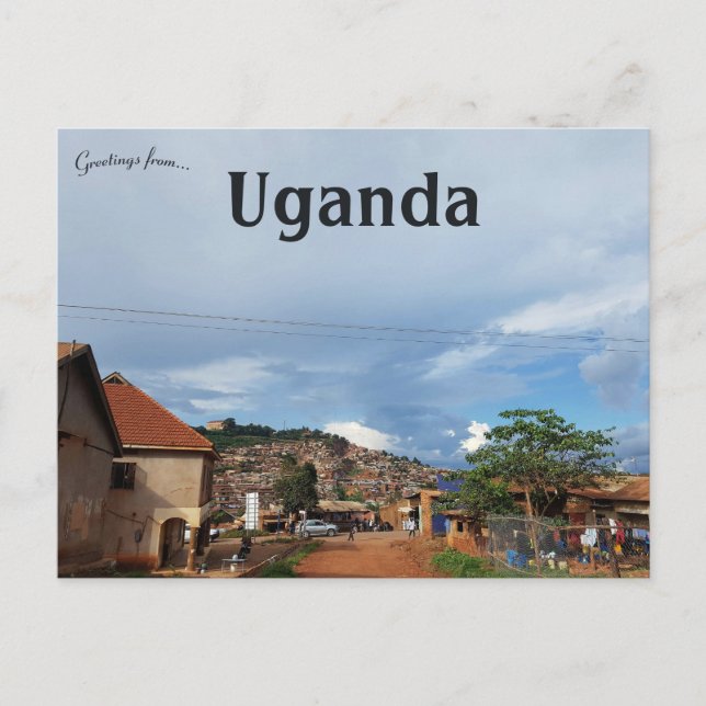 Cartão Postal Favelas de Mutungo Uganda (Frente)