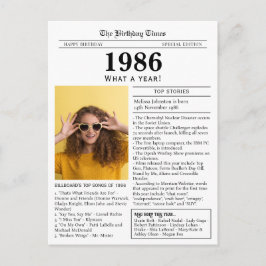 Cartão Postal Favor de festa de jornal de 1986