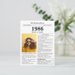 Cartão Postal Favor de Jornal de 1986 
