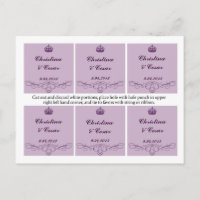 Favor Etiquetas Coroa Roxo Real/lavanda de Sujidad