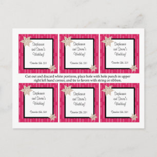 Cartão Postal Favorecer as Marcas de Flores Selvagens Rosa e Pre