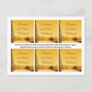 Cartão Postal Favorecer Marcações Quentes Sunset