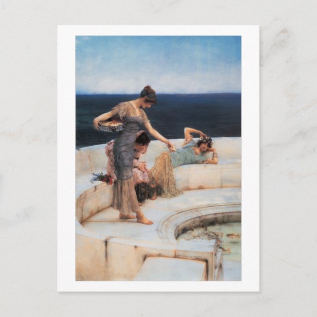 Cartão Postal Favoritos de prata por Lawrence Alma-Tadema (Frente)