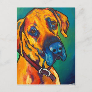 Cartão Postal Fawn Great Dane