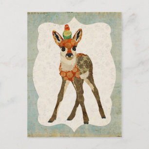 Cartão postal Fawn & Little Bird