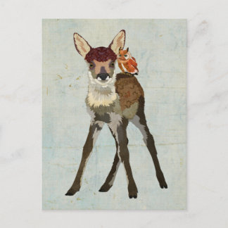 Cartão postal FAWN & OWL