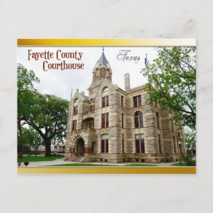 Cartão Postal Fayette County Courthouse, La Grange, Texas