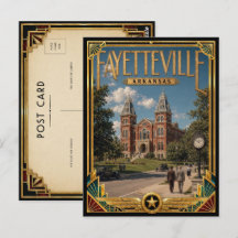 Fayetteville Arkansas Arte Antiga Deco Era de Ouro