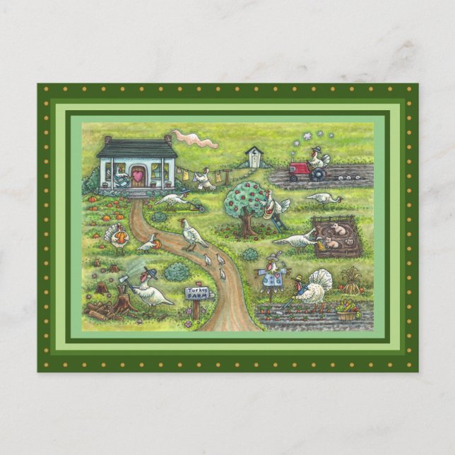 CARTÃO POSTAL FAZENDA DA TURQUIA, PAÍS HUMOSO, AGRADECIMENTO (Frente)