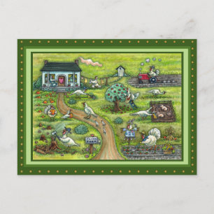 CARTÃO POSTAL FAZENDA DA TURQUIA, PAÍS HUMOSO QUE AGRADECE AVES