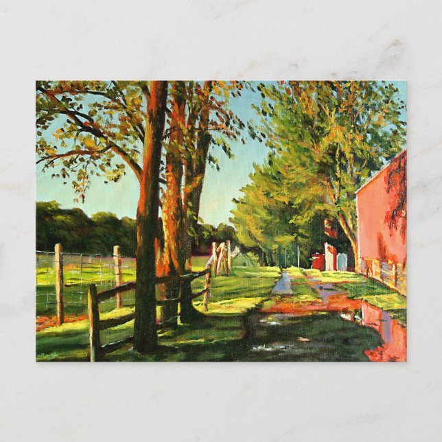 Cartão Postal Fazenda de embarque de cavalos Cênico do Missouri (Frente)