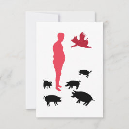 Cartão-postal Fazenda Feliz da Refeição Vegeterian