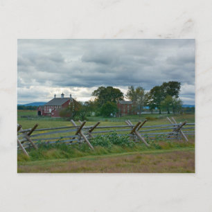 Cartão Postal Fazenda - Parque Nacional de Gettysburg Pensilvâni