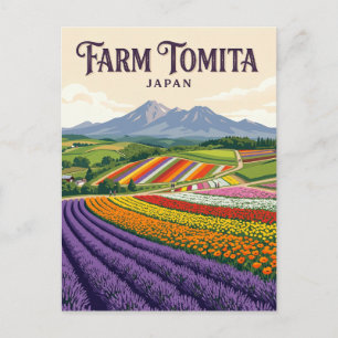 Cartão Postal Fazenda Tomita Japão