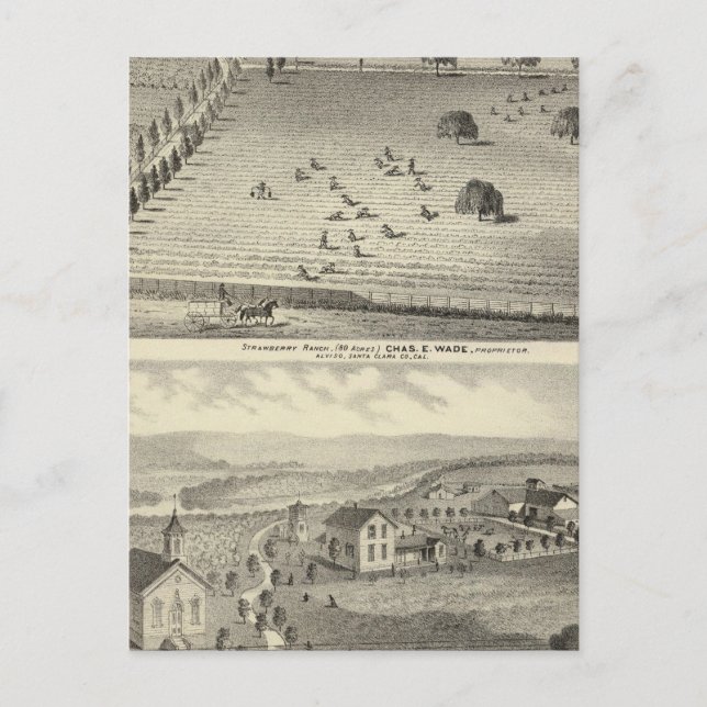 Cartão Postal fazenda Wade, residência do Weller (Frente)