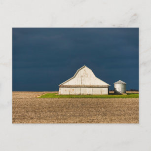 Cartão Postal Fazendas   Celeiro Branco & Silo
