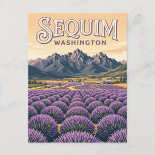 Cartão Postal Fazendas de Lavanda de Sequim Washington