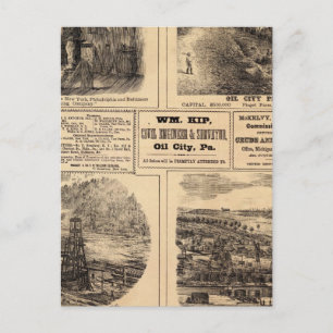 Cartão Postal Fazendas de petróleo