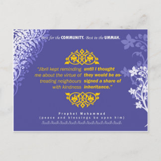 Cartão Postal Fazendo bom para a placa vizinha