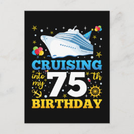 Cartão Postal Fazendo Cruising Para Minha Festa de 75 Anos