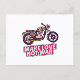 Cartão Postal Fazer amor não guerra