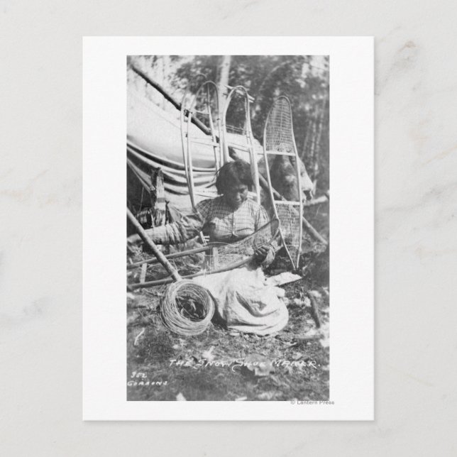 Cartão Postal Fazer de Mulher do Alasca Fotografia (Frente)