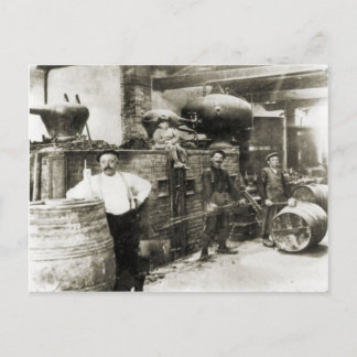 Cartão Postal Fazer de vinho 1900 1