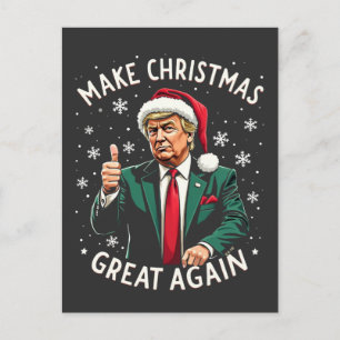 Cartão Postal Fazer Excelente De Natal Novamente Feio Trump Do S