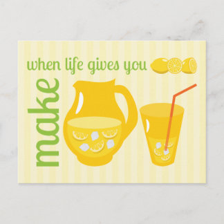 Cartão Postal Fazer Limonada