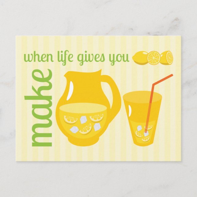 Cartão Postal Fazer Limonada (Frente)