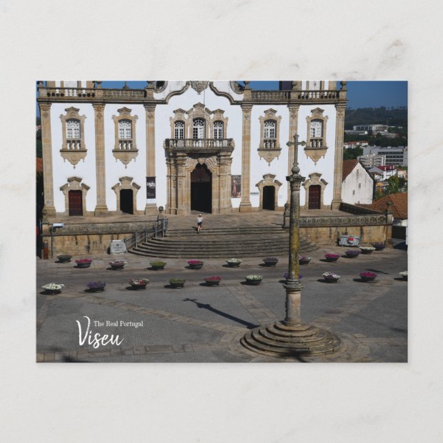Cartão Postal Fazer para a Igreja Viseu Portugal (Frente)