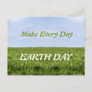 Cartão Postal Fazer Todos os Dias o Dia da Terra