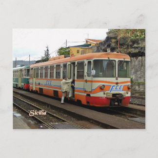 Cartão Postal FCE Ferrovie Circum Etnea em Bronté