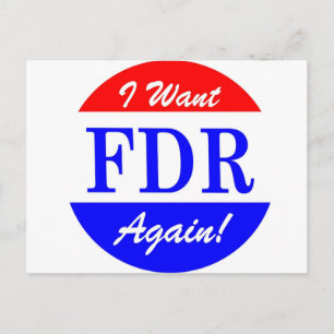 Cartão Postal FDR - O maior tributo do presidente americano