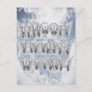 Cartão Postal Fé, Esperança e Amor