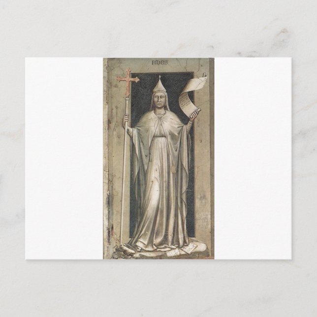 Cartão Postal Fé por Giotto (Frente)