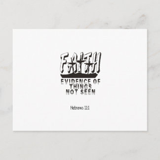Cartão Postal Fé Prova de coisas não vistas
