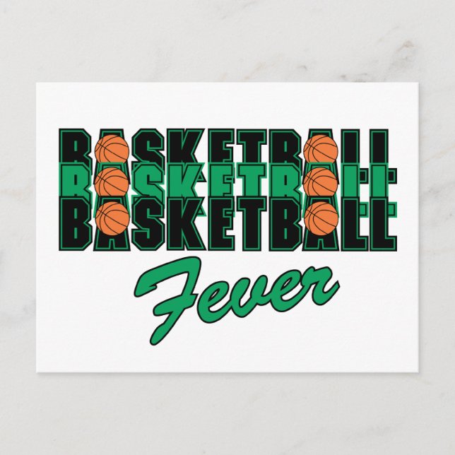 Cartão Postal Febre de Basquete (Frente)