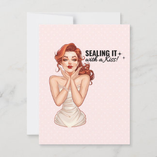 Cartão Postal Fecha-o com uma beijoca!