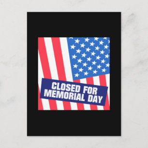 Cartão Postal Fechado para o Dia do Memorial