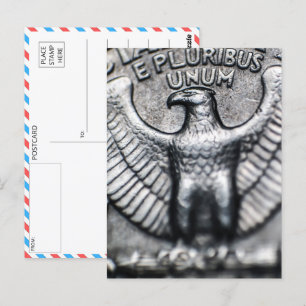 Cartão Postal Fechamento do emblema da águia majestosa