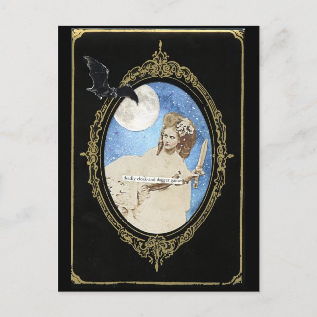 Cartão Postal Fechar & punhal (Frente)