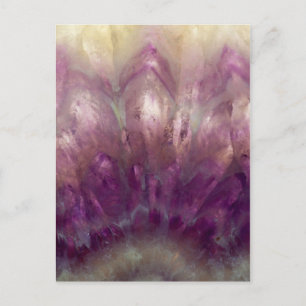Cartão Postal Fechar um Ametista roxo