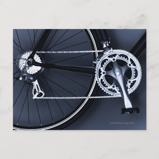 Cartão Postal Feche acima da corrente, do pedal e das (Frente)
