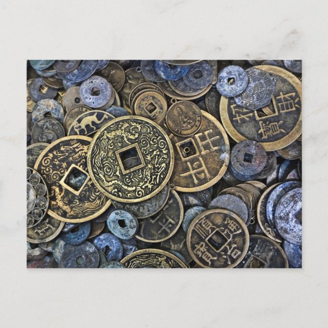 Cartão Postal Fecho das moedas vietnamitas (Frente)