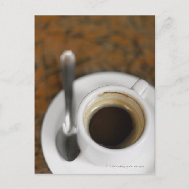 Cartão Postal Fecho de uma xícara de café 2 (Frente)